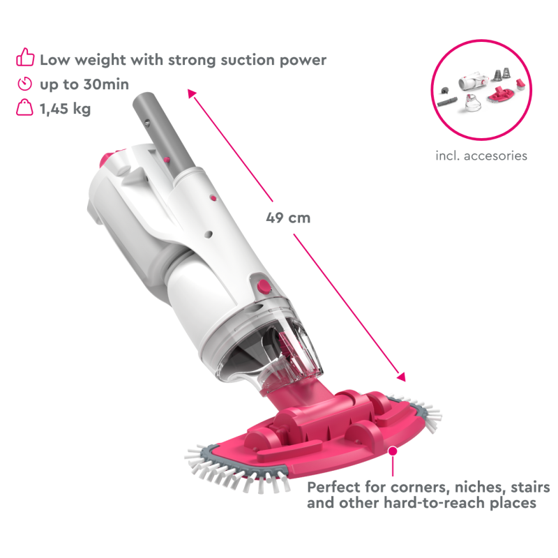 BWT Pool Rechargeabl/Cordless Vacuum Cleaner BC30 (PK SWIFT) --- Top Seller