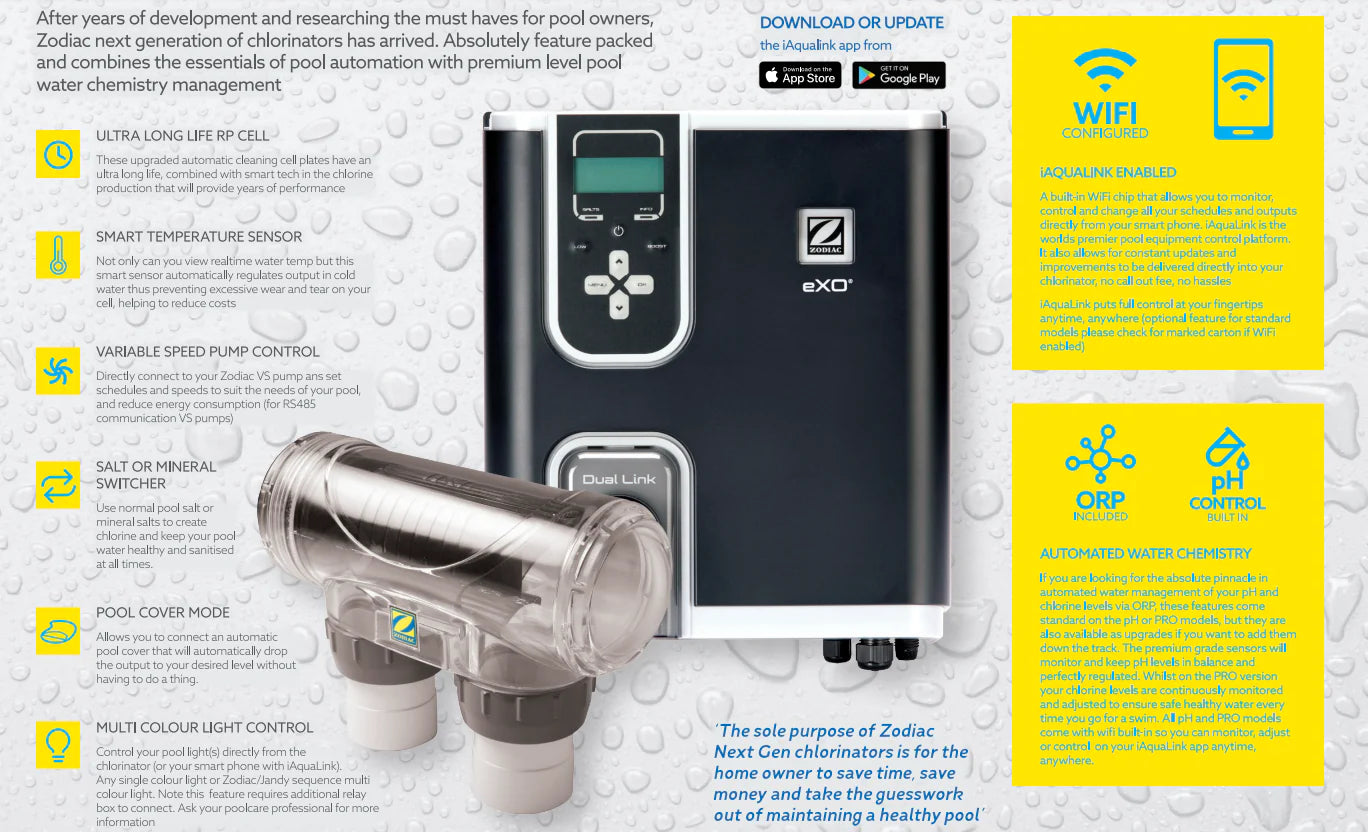 Zodiac eXO® IQ PRO CHLORINATOR (MID)