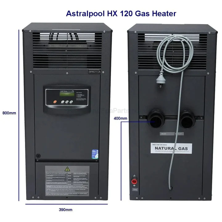 Astralpool / Hurlcon HX 120 Gas Spa Heaters HX120 Zephyr Pool Supplies