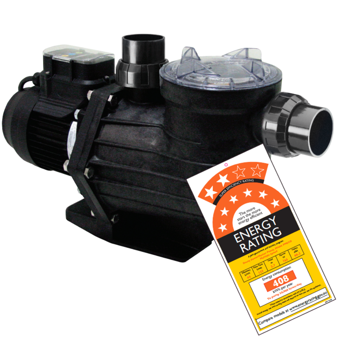 Davey PowerMaster ECO Variable Pool Pump (3 speed) Zephyr Pool Supplies
