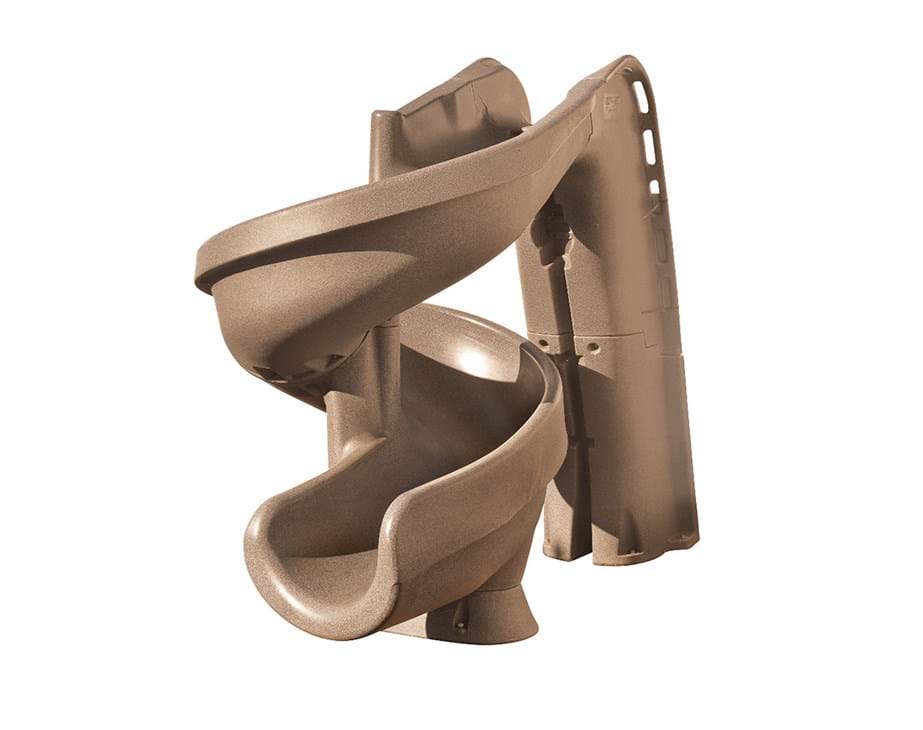 S.R.Smith HeliX Pool Slide Sandstone & Grey Granite