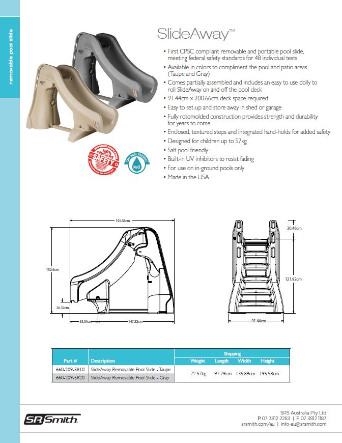 S.R. SMITH SLIDE AWAY – GREY & TAUPE