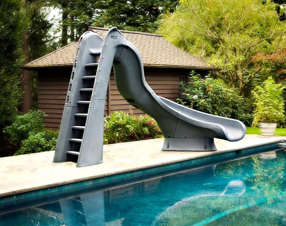 S.R. SMITH TurboTwister Pool Slide Sandstone & Grey Granite