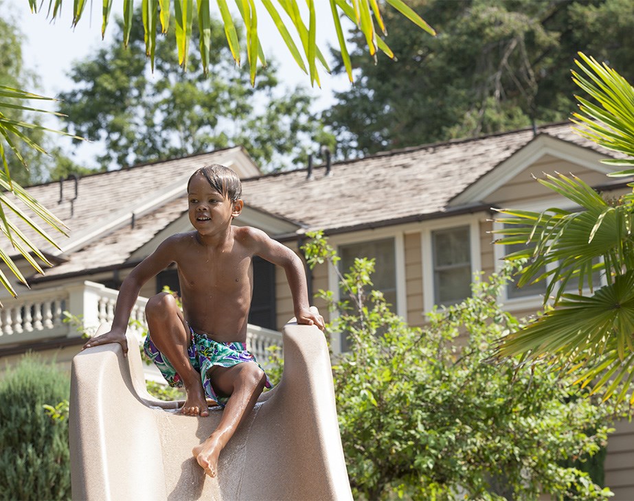 S.R. Smith Typhoon Pool Slide Sandstone & Grey Granite