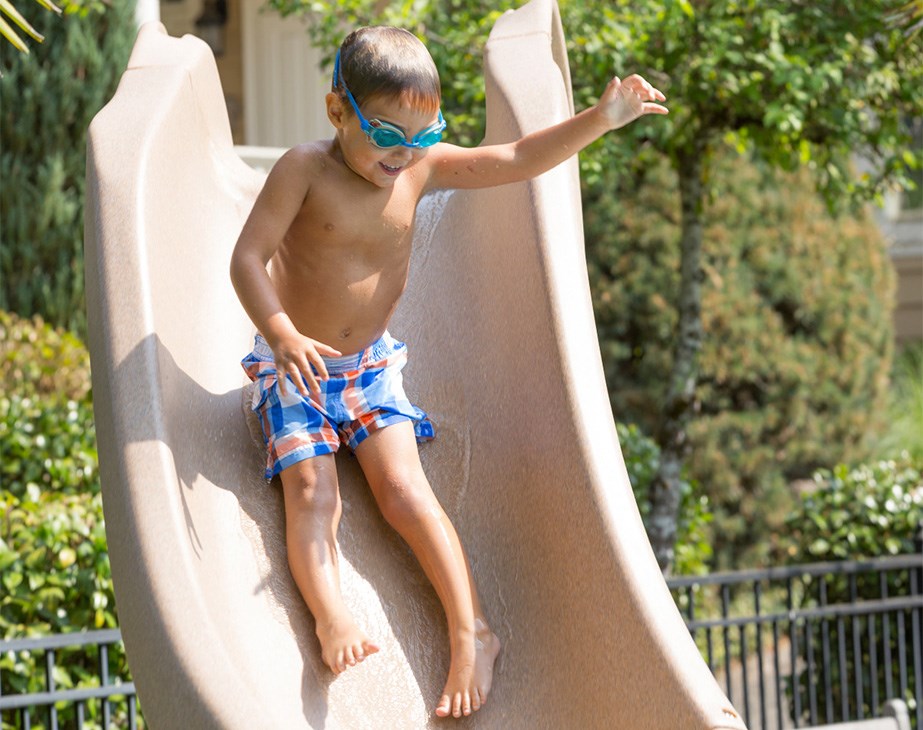S.R. Smith Typhoon Pool Slide Sandstone & Grey Granite