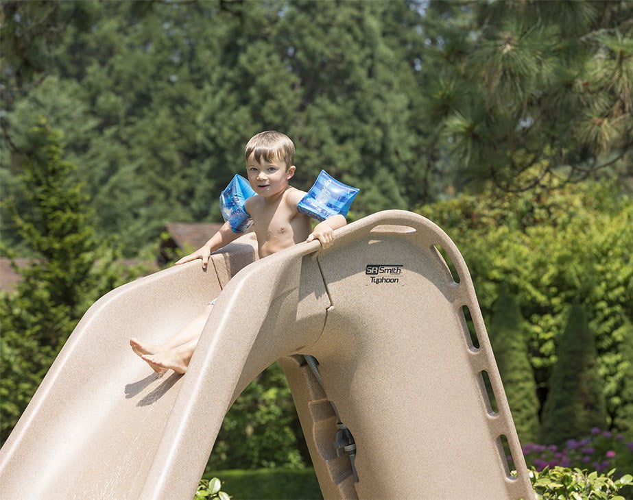 S.R. Smith Typhoon Pool Slide Sandstone & Grey Granite