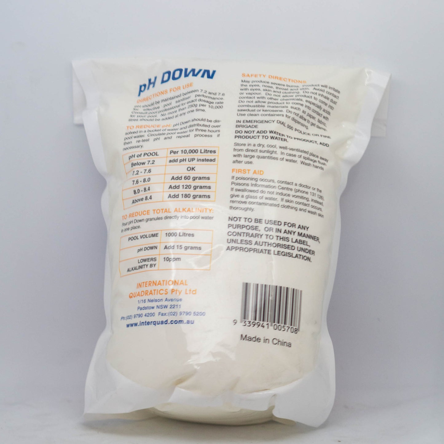 PH Decreaser - Dry Acid