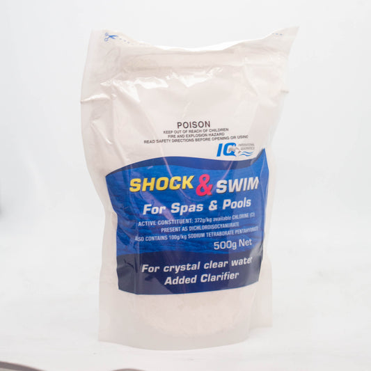 IQ SHOCK AND SWIM POOL AND SPA