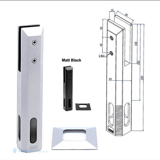 Stainless Steel glass fencing Chisel Spigot (Drill-IN Type)