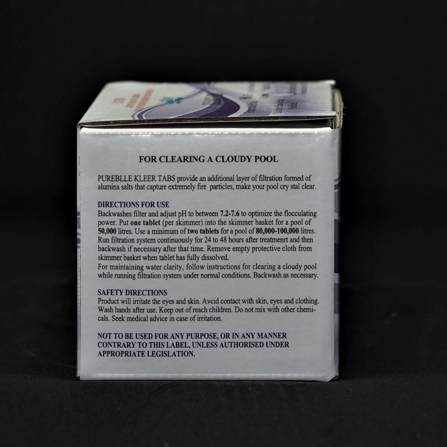 Klear Tab for cloudy pool