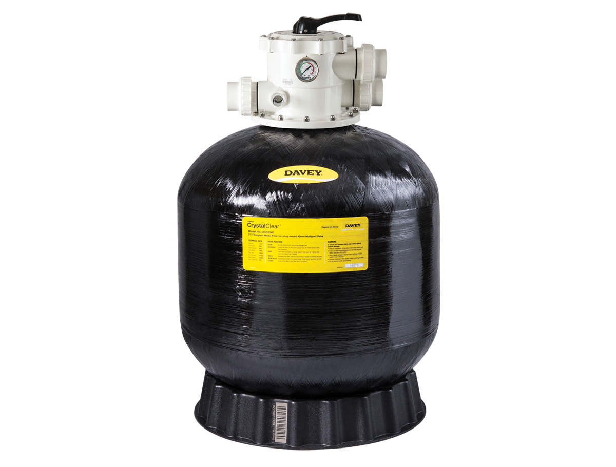 Davey Crystal Clear Media Filters (Fibreglass) Zephyr Pool Supplies